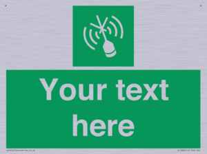 Custom sign safe condition Emergency position beacon